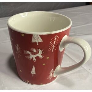 Starbucks 2019 18 oz Red With Elves, Reindeer, and Christmas‎ Trees-New W/O Tags